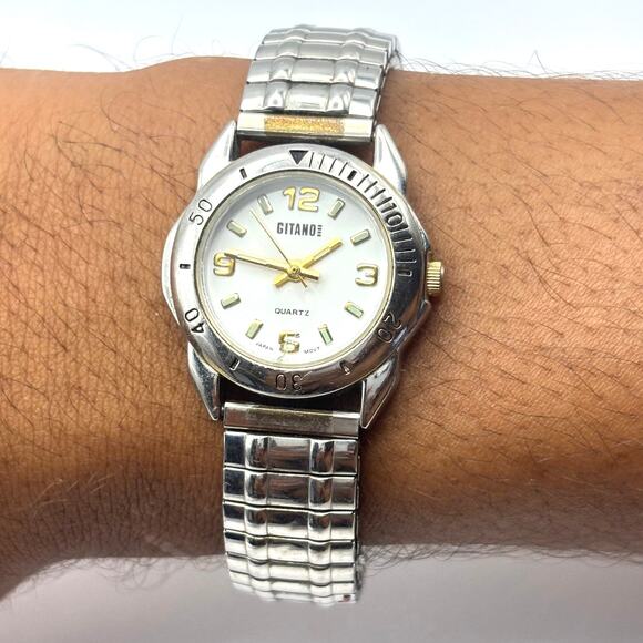 90s Silver Gitano Watch - Picture 1 of 4